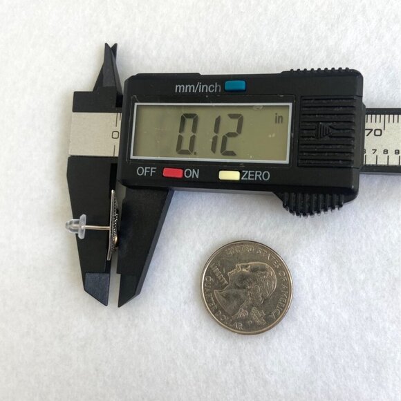 Sterling Silver 925 Gold Vermeil Bali Style Mixed Metal Triangle Stud Earrings - Picture 14 of 16